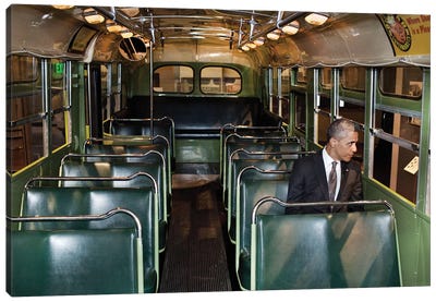 Barack Obama (1961- ) Canvas Art Print - Historical Art