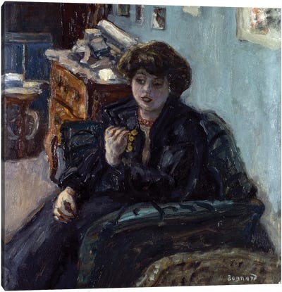Bonnard: Lady, 19Th C Canvas Art Print - Granger