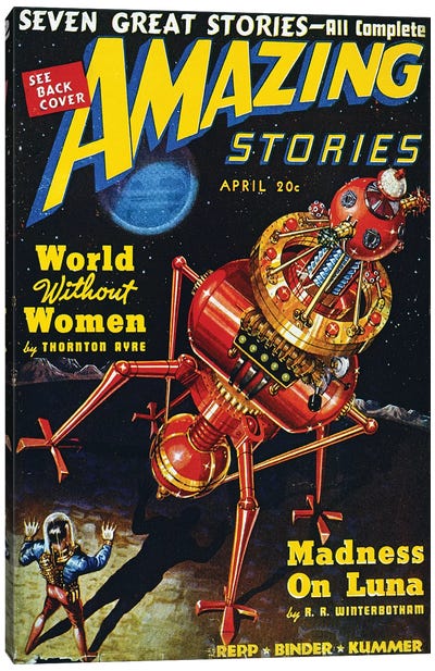 Science Fiction Cover, 1939 Canvas Art Print