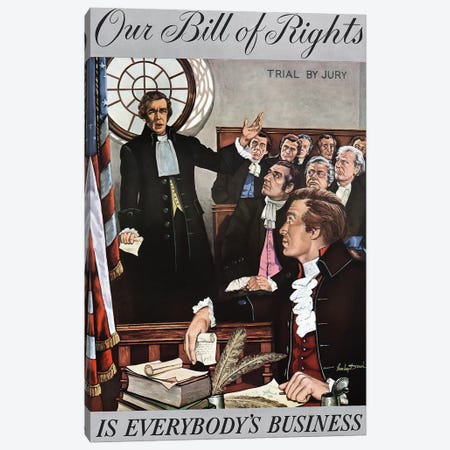 Bill Of Rights, 1959 Canvas Print #GER144} by Stanley Dersh Canvas Print