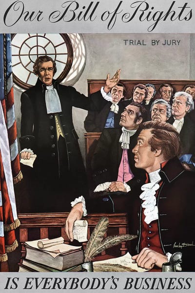 The Granger Collection: Bill Of Rights, 1959 by Stanley Dersh