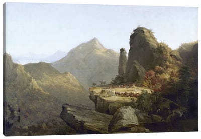 Cole: Last Of The Mohicans Canvas Art Print - Thomas Cole