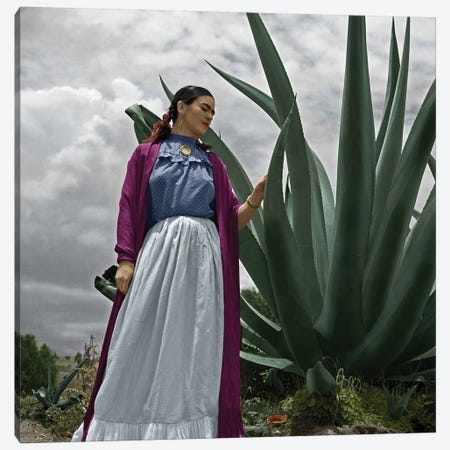 Frida Kahlo (1907-1954) Canvas Print #GER150} by Toni Frissell Canvas Art Print