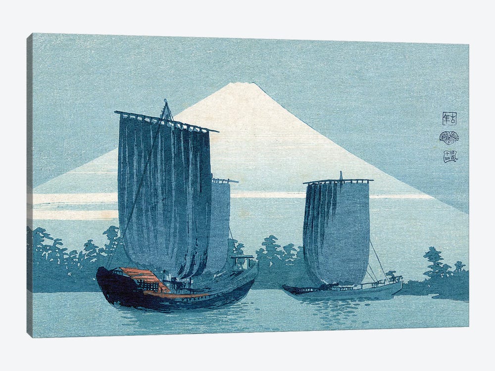 Japan: Sailboats, C1910 by Uehara Konen 1-piece Canvas Artwork