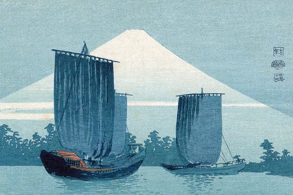 The Granger Collection: Japan: Sailboats, C1910 by Uehara Konen