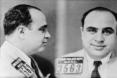 Al Capone (1899-1947) Mugshot by Unknown framed wall art