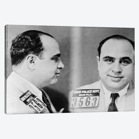 Al Capone (1899-1947) Canvas Print #GER162} by Unknown Canvas Wall Art