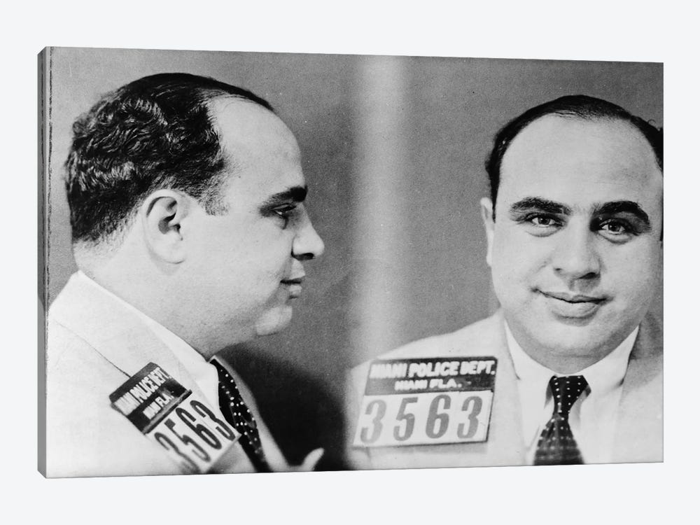 Al Capone (1899-1947) by Unknown 1-piece Canvas Art Print