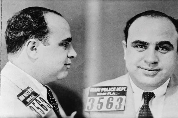 Unknown: Al Capone (1899-1947) Mugshot by Unknown