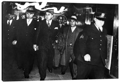 Alphonse Capone (1899-1947) Canvas Art Print - Gangster & Criminal Art