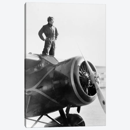 Amelia Earhart (1897-1937) Canvas Print #GER167} by Unknown Canvas Print
