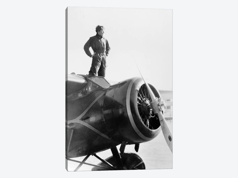 Amelia Earhart (1897-1937) by Unknown 1-piece Canvas Wall Art
