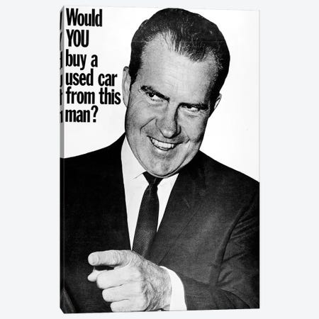 Anti-Nixon Poster, 1960 Canvas Print #GER172} by Unknown Art Print