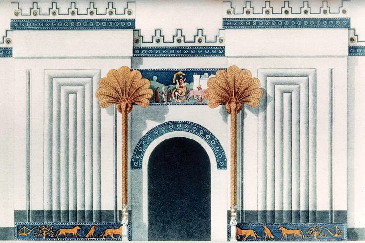 Assyrian Temple by Unknown wall art