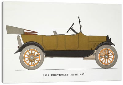 Auto: Chevrolet, 1919 Canvas Art Print - Chevrolet
