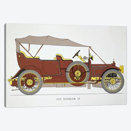 Auto: Daimler 38 Hp, 1910 Canvas Print #GER179} by Unknown Canvas Art Print
