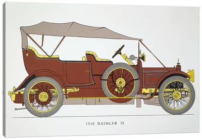 Auto: Daimler 38 Hp, 1910 Canvas Art Print - Granger