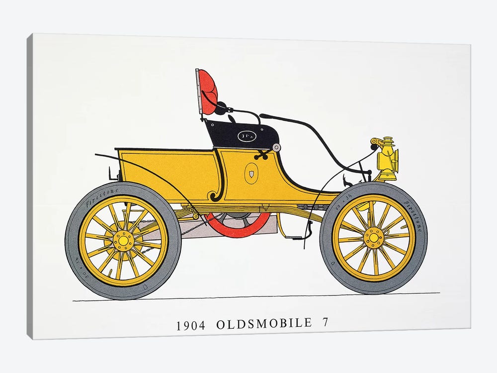 Auto: Oldsmobile, 1904 by Unknown 1-piece Canvas Wall Art