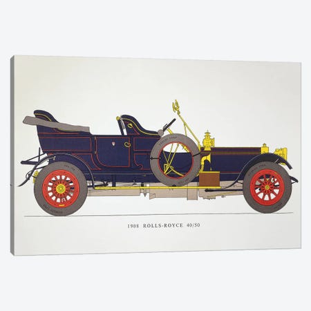Auto: Rolls-Royce, 1908 Canvas Print #GER182} by Unknown Canvas Wall Art