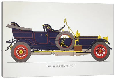Auto: Rolls-Royce, 1908 Canvas Art Print - Cars By Brand