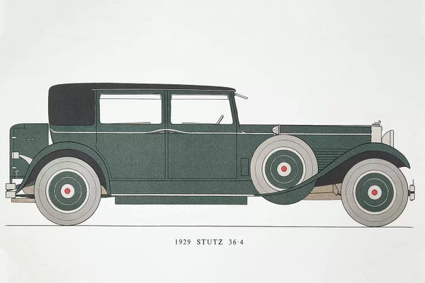 Art Deco: Automobile: Stutz, 1929 by Unknown