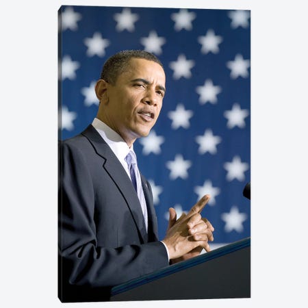 Barack Obama (1961- ) Canvas Print #GER185} by Unknown Canvas Art Print