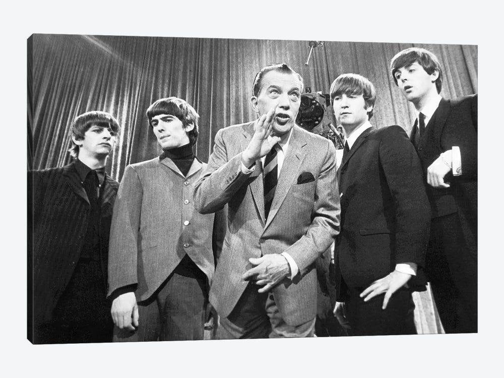 Beatles And Ed Sullivan by Unknown 1-piece Canvas Artwork