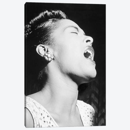 Billie Holiday (1915-1959) Canvas Print #GER194} by Unknown Canvas Art