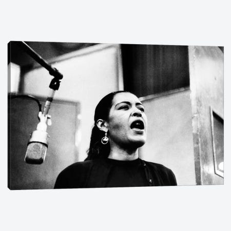 Billie Holiday (1915-1959) Canvas Print #GER195} by Unknown Canvas Artwork