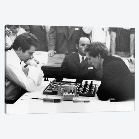Bobby Fischer (1943-2008) Canvas Print #GER199} by Unknown Art Print