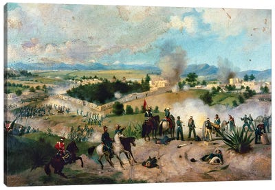 Battle Of Molino Del Rey Canvas Art Print