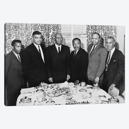 Civil Rights Leaders, 1963 Canvas Print #GER213} by Unknown Canvas Art
