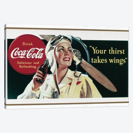 Coca-Cola Ad, 1941 Canvas Print #GER215} by Unknown Canvas Print
