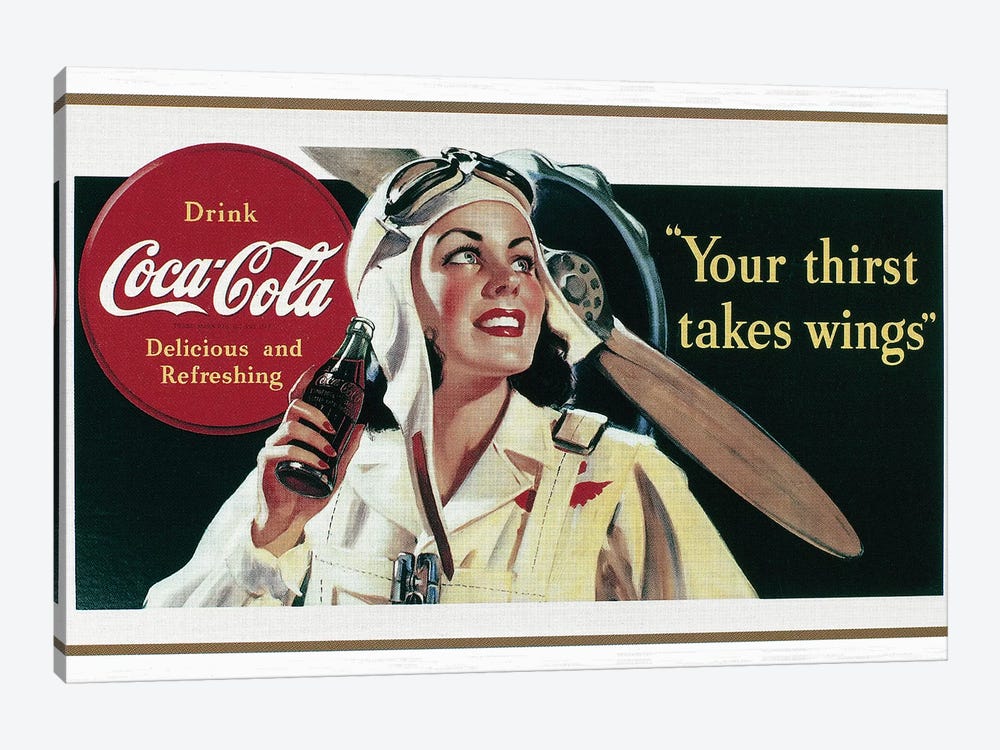Coca-Cola Ad, 1941 by Unknown 1-piece Canvas Art Print