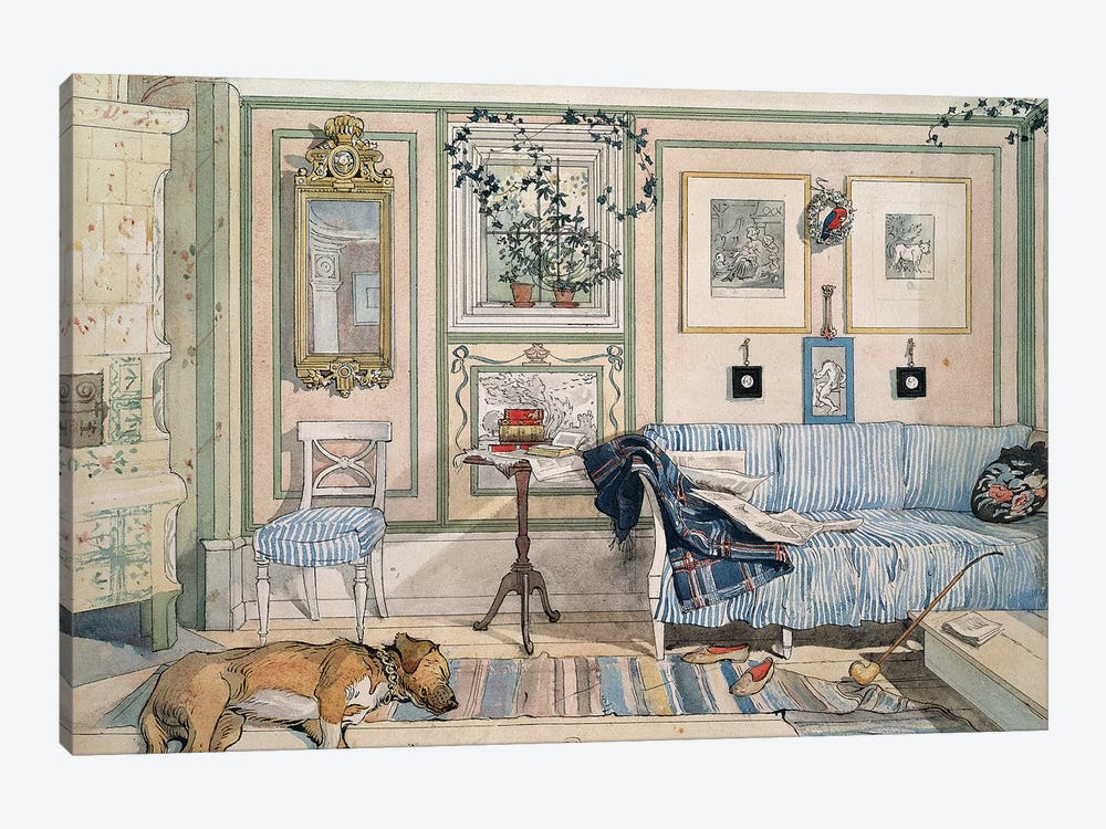 Larsson: Home, C1895 by Carl Larsson 1-piece Canvas Wall Art
