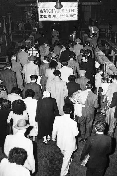 The Granger Collection: Ellis Island, 1950 by Unknown