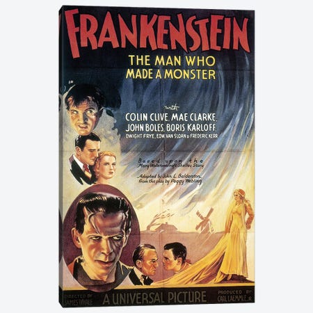 Film: Frankenstein, 1931 Canvas Print #GER227} by Unknown Canvas Artwork