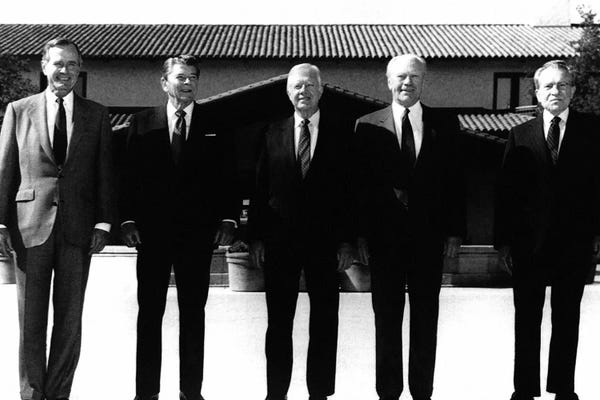 The Granger Collection: Former Presidents, 1991 by Unknown