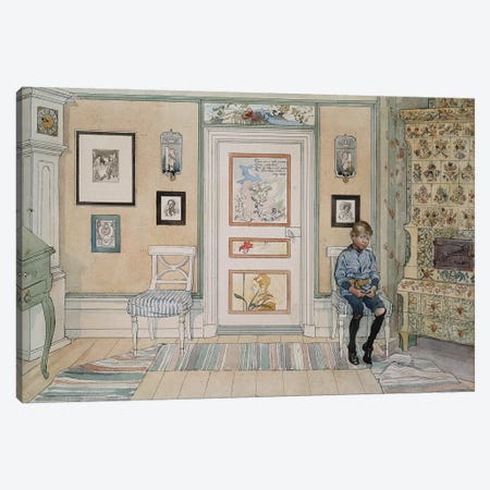 Larsson: In The Corner Canvas Print #GER22} by Carl Larsson Art Print