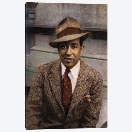 Langston Hughes (1902-1967) Canvas Print #GER23} by Carl Van Vechten Canvas Art Print