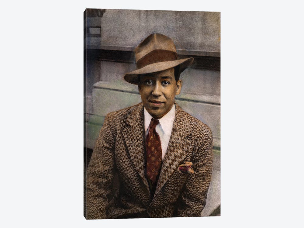 Langston Hughes (1902-1967) by Carl Van Vechten 1-piece Canvas Art