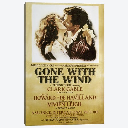 Gone With The Wind, 1939 Canvas Print #GER251} by Unknown Canvas Wall Art