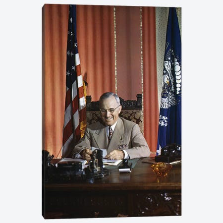 Harry S. Truman Canvas Print #GER252} by Unknown Canvas Artwork