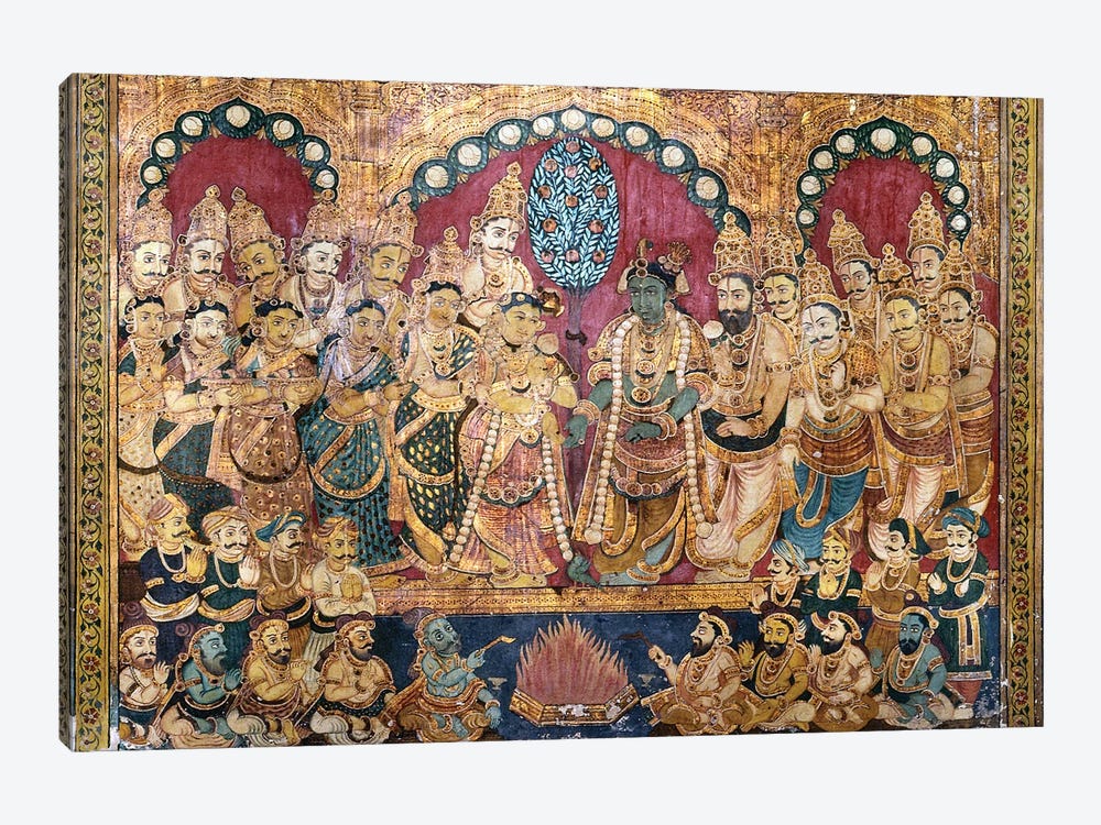 Hindu Wedding Ceremony by Unknown 1-piece Canvas Wall Art