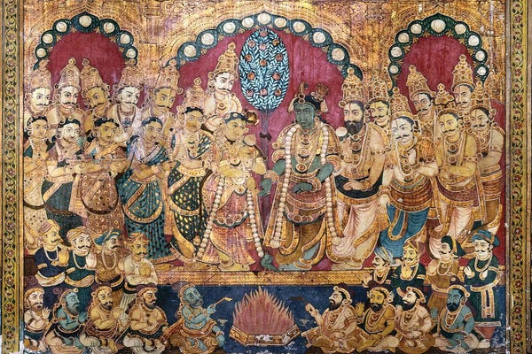 Asian Décor: Hindu Wedding Ceremony Detail by Unknown