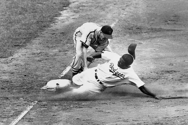 Unknown: Jackie Robinson (1919-1972) by Unknown