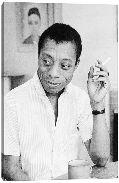 James Baldwin (1924-1987) Canvas Art Print - Human & Civil Rights Art