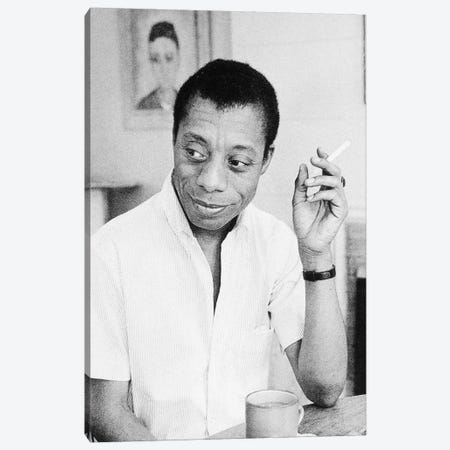 James Baldwin (1924-1987) Canvas Print #GER263} by Unknown Art Print