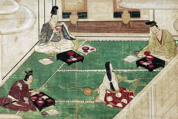 Unknown: Japan: Eating Rice by Unknown