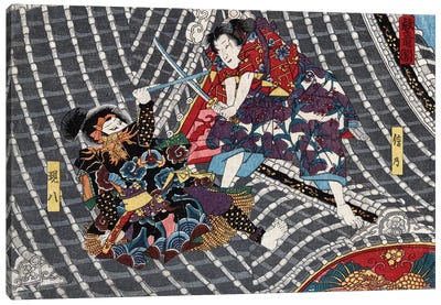 Japan: Samurai, C1850 Canvas Art Print